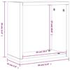 Cube Shelves 2 pcs Grey Sonoma 30 x 15 x 30 cm