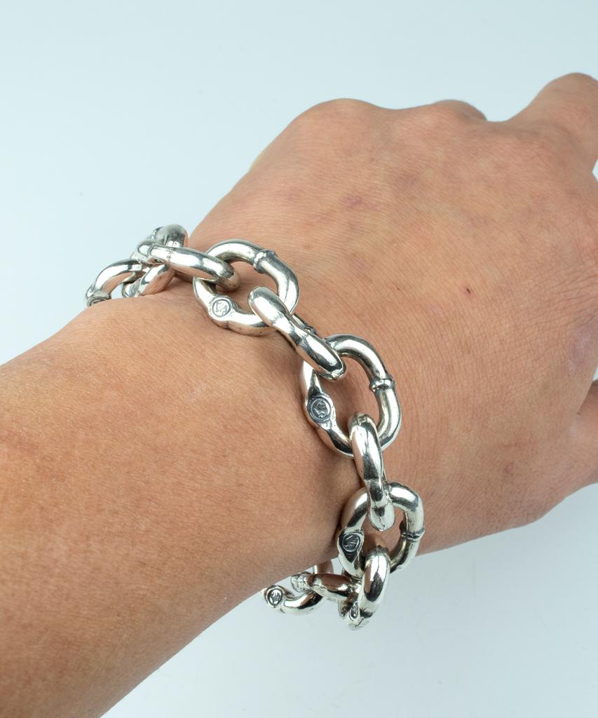 Sheen666 Anchor Silver Bracelet
