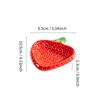 Nordic Creative Ceramic Tableware: Strawberry Design - Dinner, Soup, Steak, Dessert Plates & Two-Tier Serving Platter.