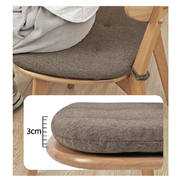 Juego de 2 Cojines para Silla Tejido de Algodón Lino Almohadillas Gruesas para Asiento Multiusos Para Comedor Oficina Diseño Ergonómico de Soporte
