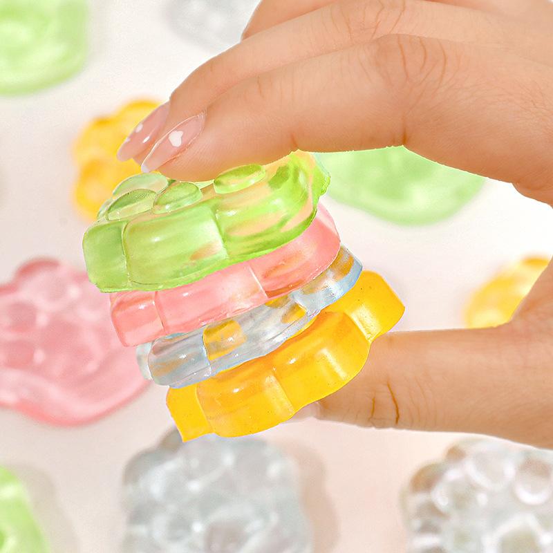 Süßes Katzenpfoten-Quetschspielzeug, langsamer Rückprall, transparent, Stressabbau, klebriges Spielzeug, Cartoon-Stressabbau- und Druckentlastungsspielzeug
