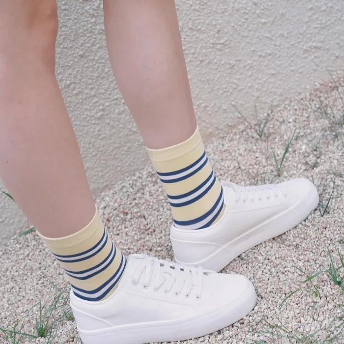 [3-Pack] 1989 Vintage Pouch Yellow Sock Set