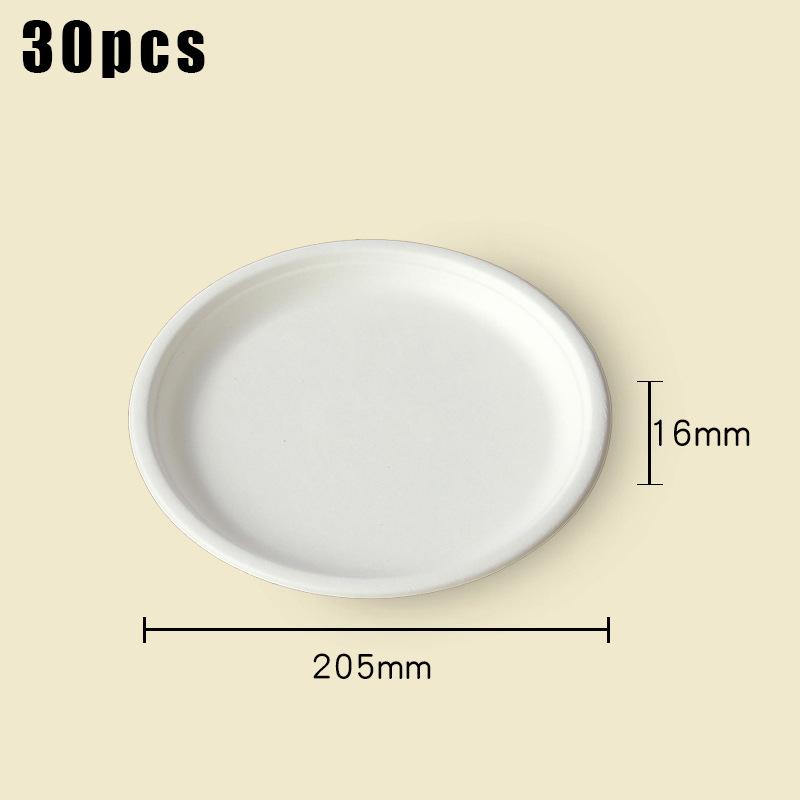30 штук Заказные Изысканные Портативные Круглые Кружевные Секционные Одноразовые Кухонные Тарелки