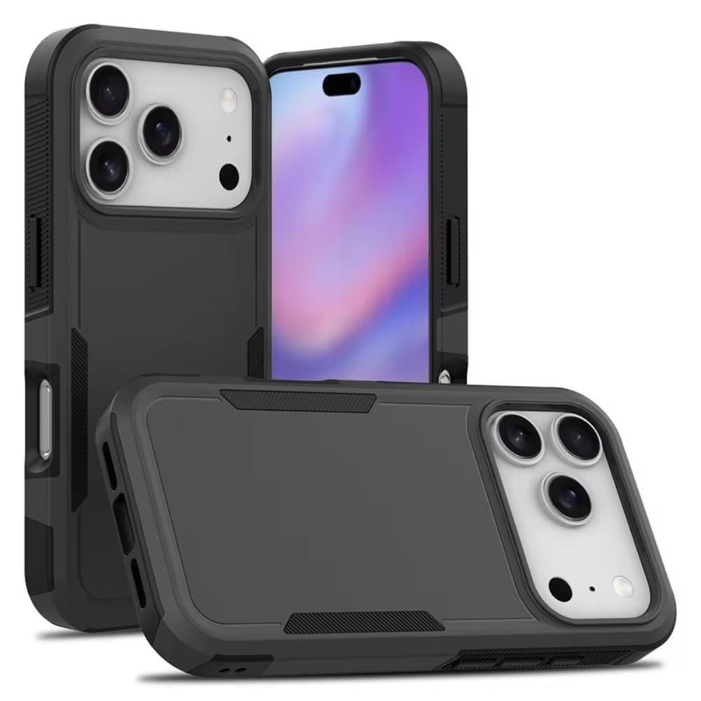 Premium Hybrid 2 In 1 Shockproof Armor Protection Case For iPhone 17 Air 16e 15 14 Plus 13 12 Pro Max Reinforced PC Back Cover