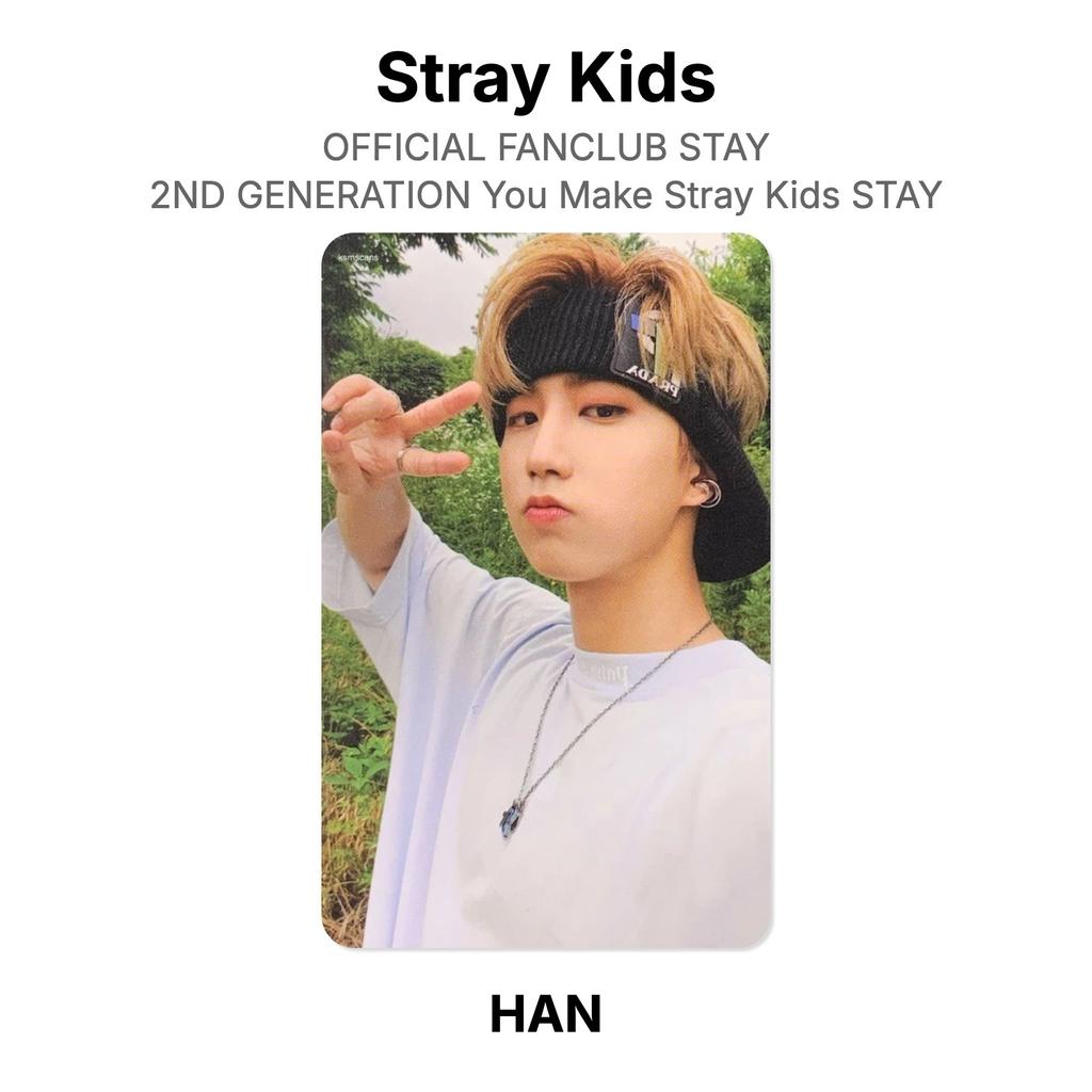 Stray Kids OFFICIAL FANCLUB STAY 2ND GENERATION You Make Stray Kids STAY Official Photocard