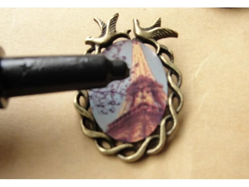 A3777 Retro Moon English Letter Pendant, 5.2g, Two Colors, Pack of 30