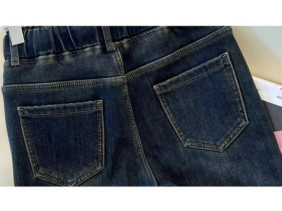 Women's Retro Cement Gray High-Waisted Wide-Leg Jeans - Petite Size, Spring/Autumn 2026 Collection