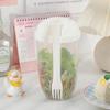 Portable Minimalist Breakfast Salad Cup with Fork and Lid Multifu Carry Fruit  Vegetable Light Food Cup with You When You Go Out