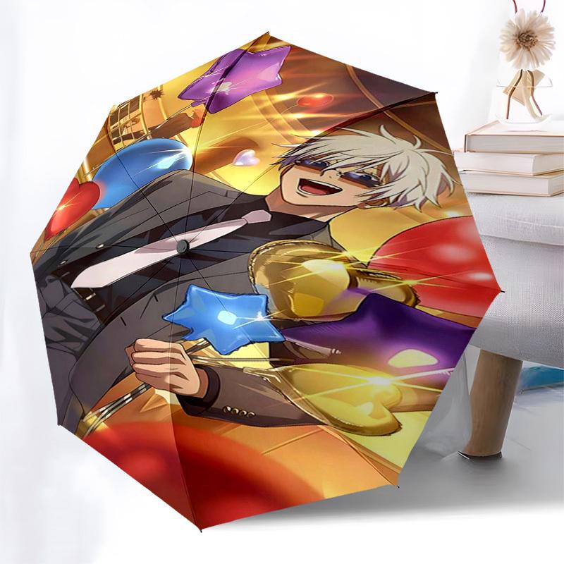 

1pc Star-Shaped Balloon Automatic Opening Umbrella with Foldable Design, Iron Frame Outdoor Umbrella for Festive Gifts, Travel, Daily Use, Suitable fo