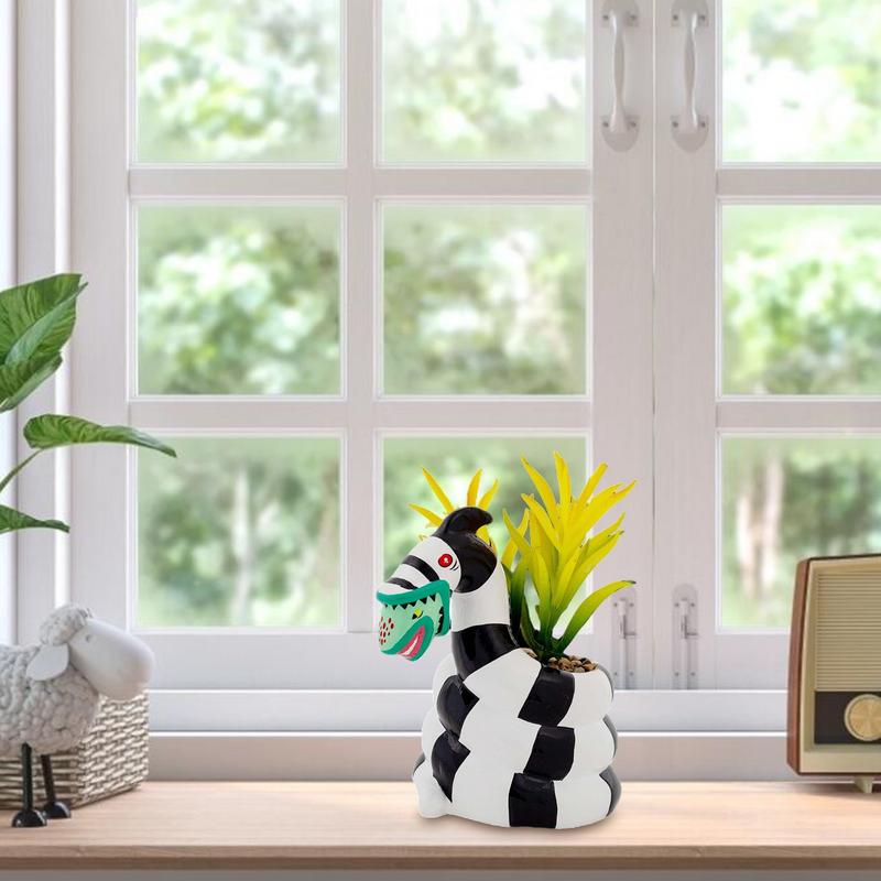 Resin Planter Movie Peripherals Planter Animal Shape Unique Flower Pot for Indoors and Outdoors Classic Movie Plant Container