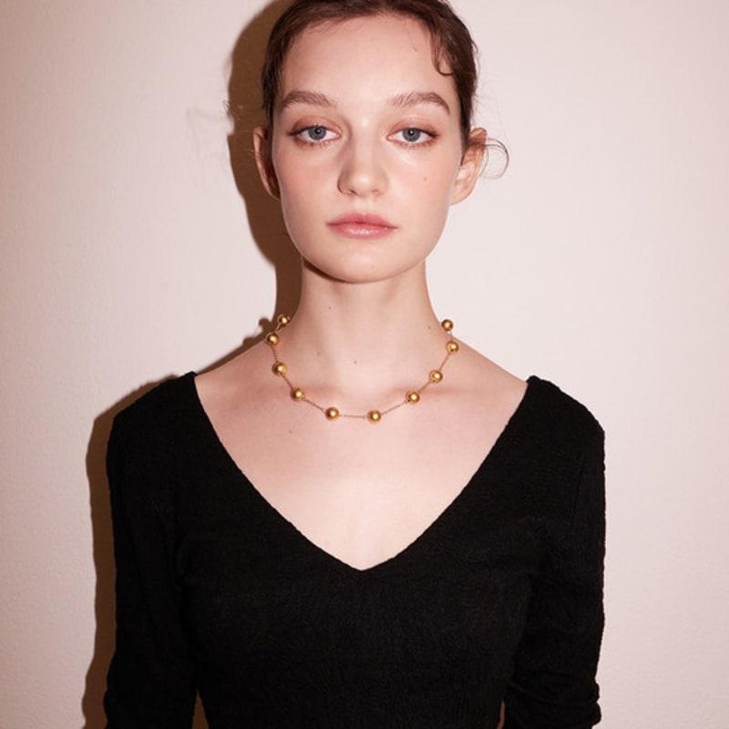 AVECTHING GOLD POPCORN_NECKLACE