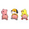 Car Door Anti-collision Stickers Silicone Cartoon Butt Rubber Strips for Auto Rearview Mirror Door Handle Bumper Decals Sticker
