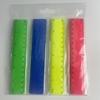 4Pcs Clear Colorful Ruler Kids Plastic Ruler for School Ruler with Centimeters Millimeter and Inches Assorted Color