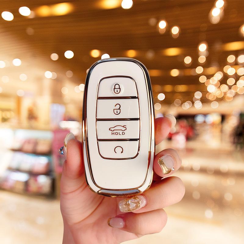 Applicable To Hongqi H5 Key Set 23 H9 Hs7 Shell H7 Buckle Eqm5 Special E-hs3 High-end Hs5 Car Men and Women