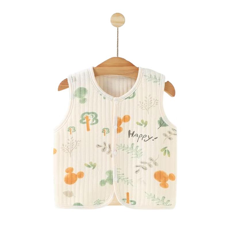 Детский трехслойный утолщенный стеганый хлопковый жилет JOYNCLEON 59