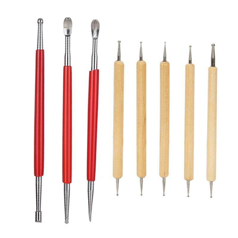 3/5/8 Pcs Leather Craft Tool Modeling Point Styluses Modelling Carving Tool Leather Carving Tool Spoon Carving Tool
