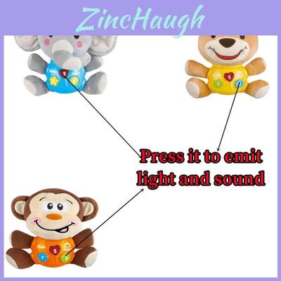 Plush Elephant Music Toy For Soothing Baby's Senses And Stimulating Growth And Development