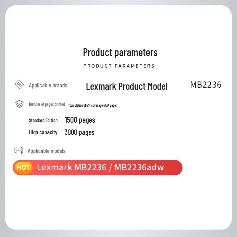 Compatible Lexmark MB2236 Toner & Drum Unit Set