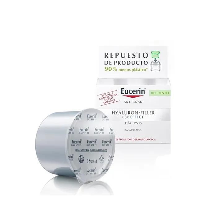 Eucerin Hyaluron Filler Дневной крем для сухой кожи SPF15 Сменный блок 50 мл