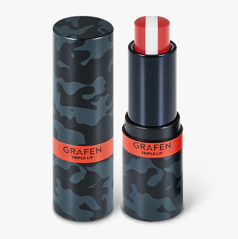 

Графен Тройной цвет для губ Бальзам для губ 3,9 г 1PC