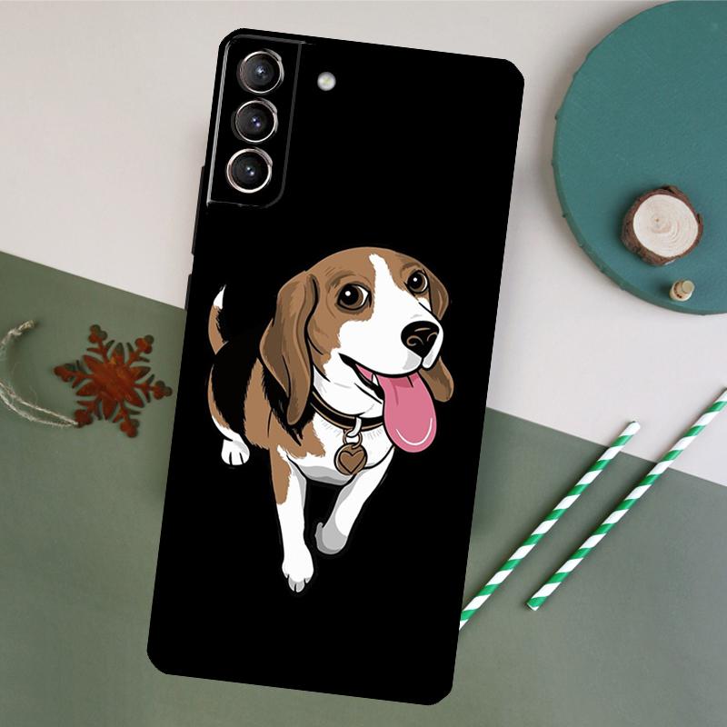 The Beagles Funny Cartoon Dog Phone Case For Samsung Galaxy S26 S23 Ultra S20 S21 S22 S24 S25 Plus S10 S25 FE Back Cover