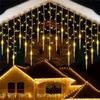 Decorative Outdoor Waterproof Christmas Led Icicle String Lights Warm White