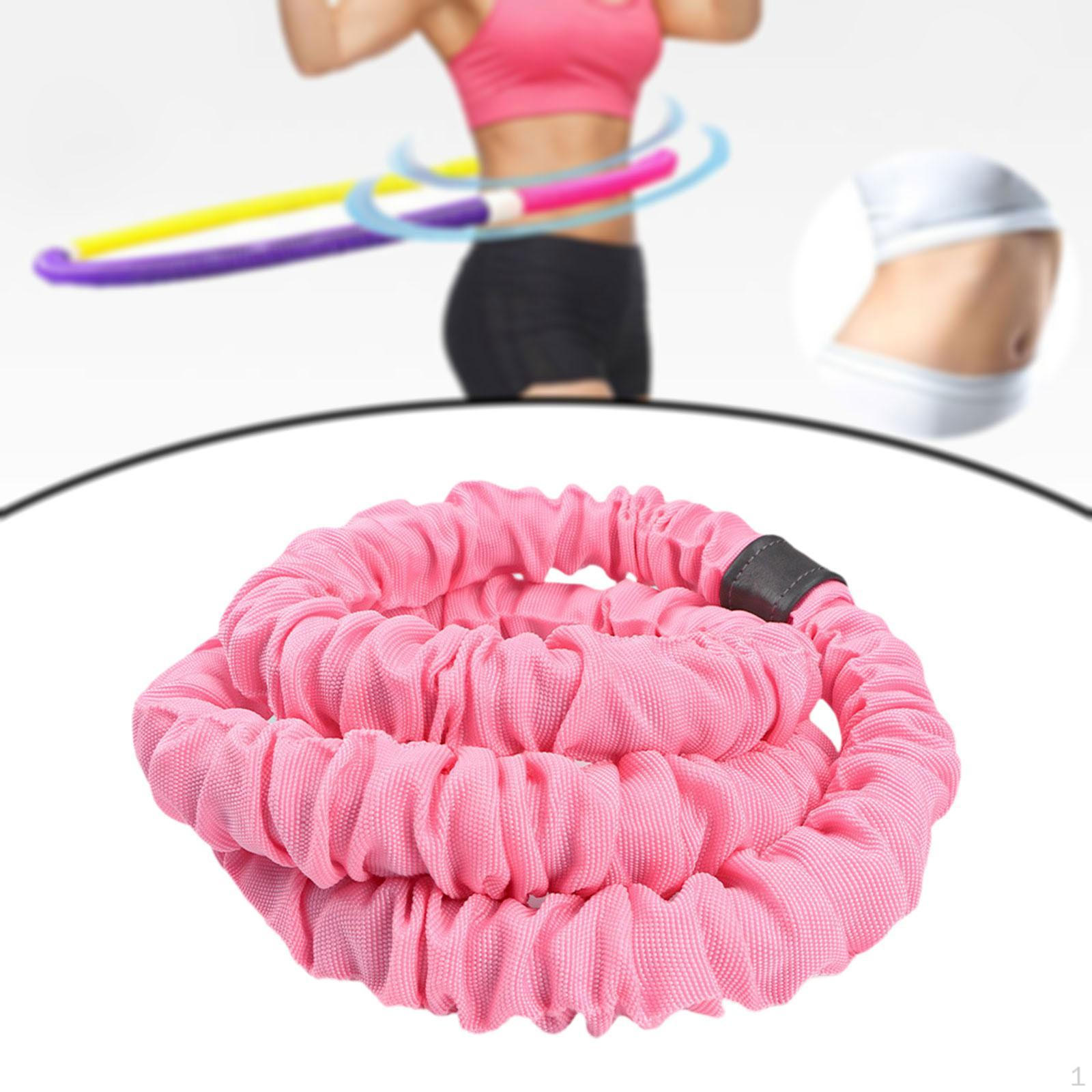 

Foldable Fitness Hoop Workout Abdomen Circle Belly Exercise for Men Women Beginners рожевий