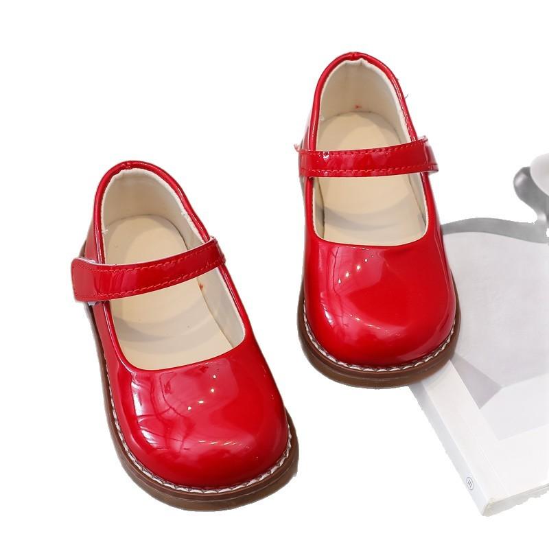 Girls' Leather Shoes 2025 New Spring and Autumn Children's Soft-soled Single Shoes Girl Baby Dance Performance Shoes Girl Princess Shoes Tide