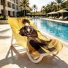 Genshin Impact Print Beach Towel Design, Soft, Lightweight. for Home Bathroom, Spa, Pool, Yoga, Surfing, Camping, Gift for Family, Friend