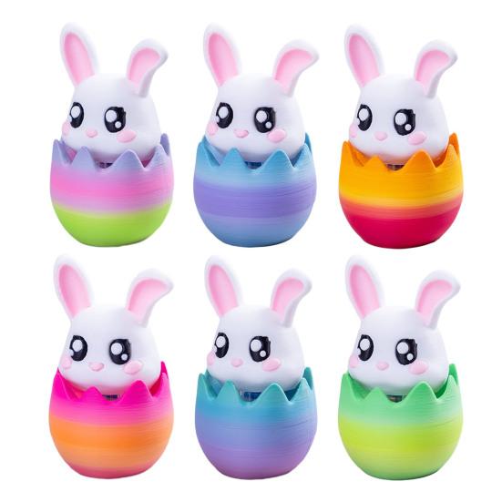 

Easter Bunny Decoration Spring with Egg Home Office Desk Base for Rabbit Figurine Shelf Window Sill