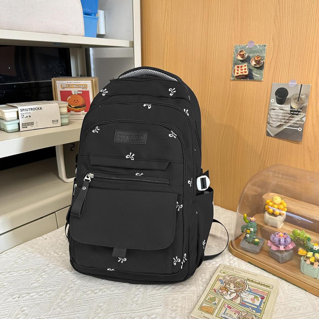 Schoolbag Spring New High-value Mori Sweet Bow Soft Sister Backpack College Wind Junior High School Student Backpack