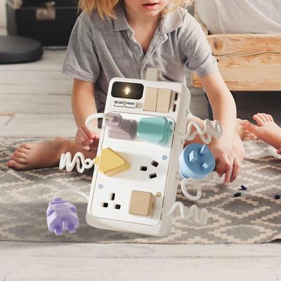 Sensory Plug Outlet Busy Board Children Above 6 Months Airplane Car Travel Toy Birthday Gift