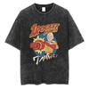ONE PunchMan Manga Tshirt Saitama Graphic Print T Shirt Vintage Washed Oversized Cotton Tshirt Short Sleeve Tee Mens Clothing
