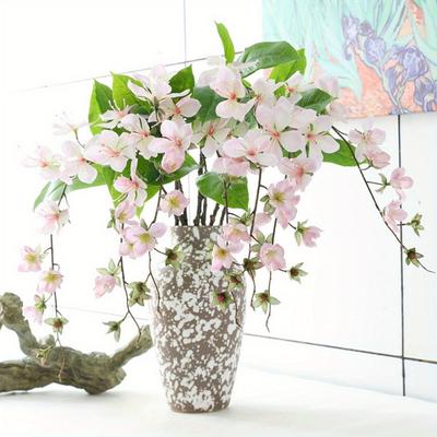 3 Pcs Fake Jasmine Artificial Hanging Flowers Balcony Artificial Silk Flowers Like Real for Wedding Floral Party Decor Home Accessories Spring Decor