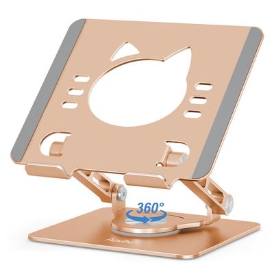 Aoviho iPad Stand Tablet Stand 360 Degree Rotation iPad Tabletop Height Smartphone Tablet Convenient To Improves Made of Compatible with iPad Inches -