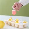 QX2E 10 Cavity Ice Lollys Mould Easy Release Ice Cream Molds with Ring Plastic