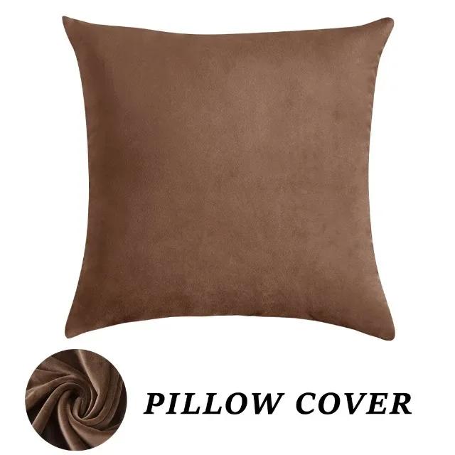 Super Soft Velvet Pillow Cover Stretch Throw Pillowcase for Sofa Bed Decoration Backrest Cushion Cover Home Decor 1pc Squard
