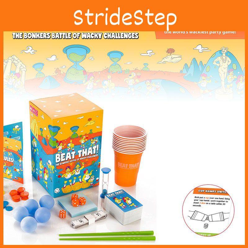 Schlag das! Spaßiges Familienbrettspiel für Kinder, Erwachsene, Freunde mit verrückten Herausforderungen