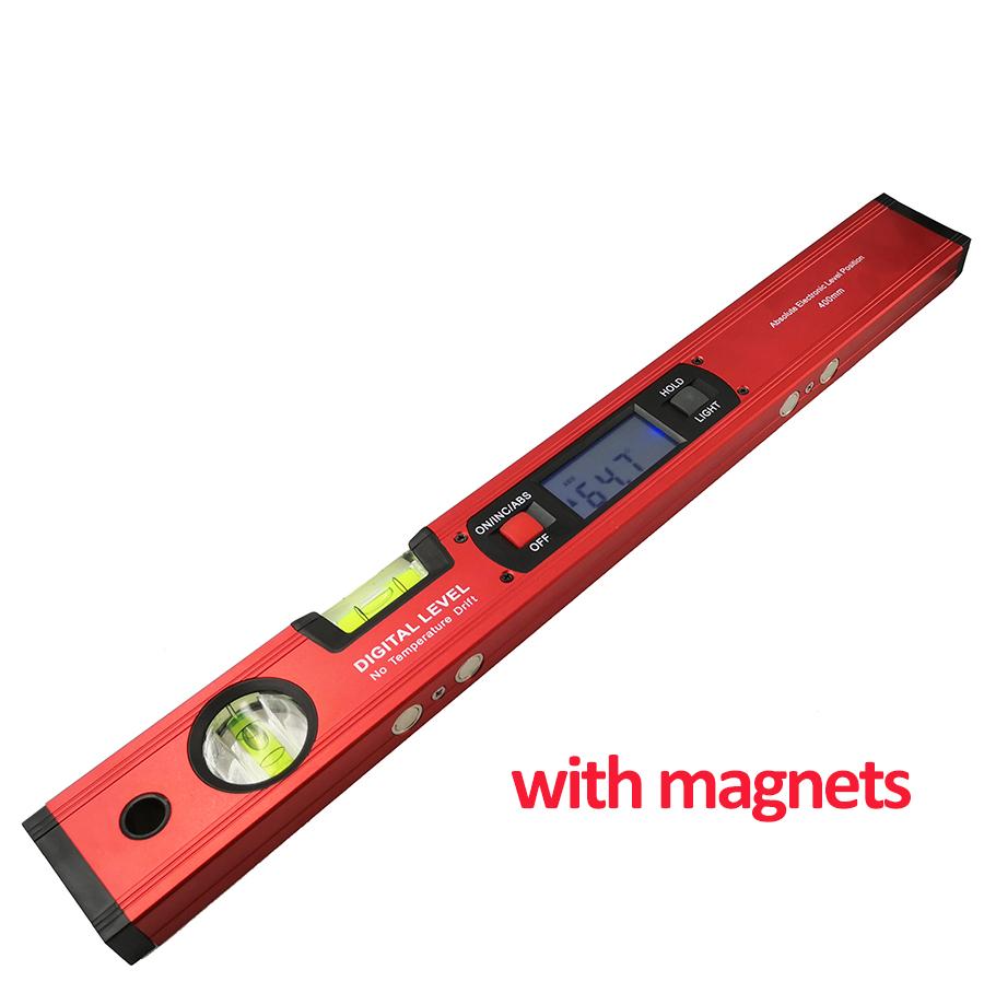 Digital Protractor Angle Finder Inclinometer Electronic Level 360 Degree With/without Magnets Level Angle Slope Test Ruler 400mm