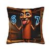 Tung Tung Tung Sahur Pillowcase Printed Cushion Cover Decoration  Pillow Case Cover Home Zippered
