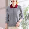 Women's Autumn Lapel Knit Sweater