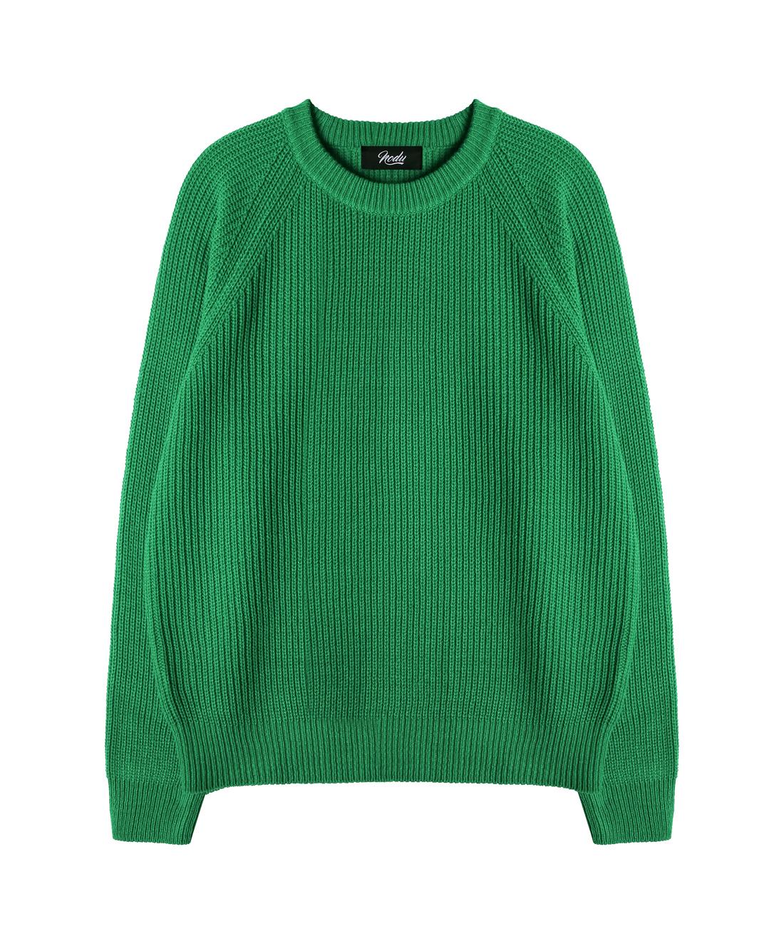 Nod You Washable Daily Hazzi Raglan Knit [Green] L