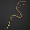 Elegant Crosses Necklace Charm Sturdy Alloy Pendant Comfort Fits with Adjustable Length Chain for Everyday Wear