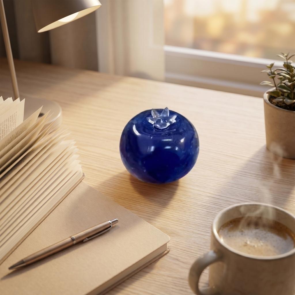 A Blueberry Stress Relieving Toy, Pinch And Shape To Release Stress, Slowly