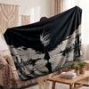 Warm Flannel BlanketBleach Anime Soft Cozy Throw Blanket for Bedroom Couch