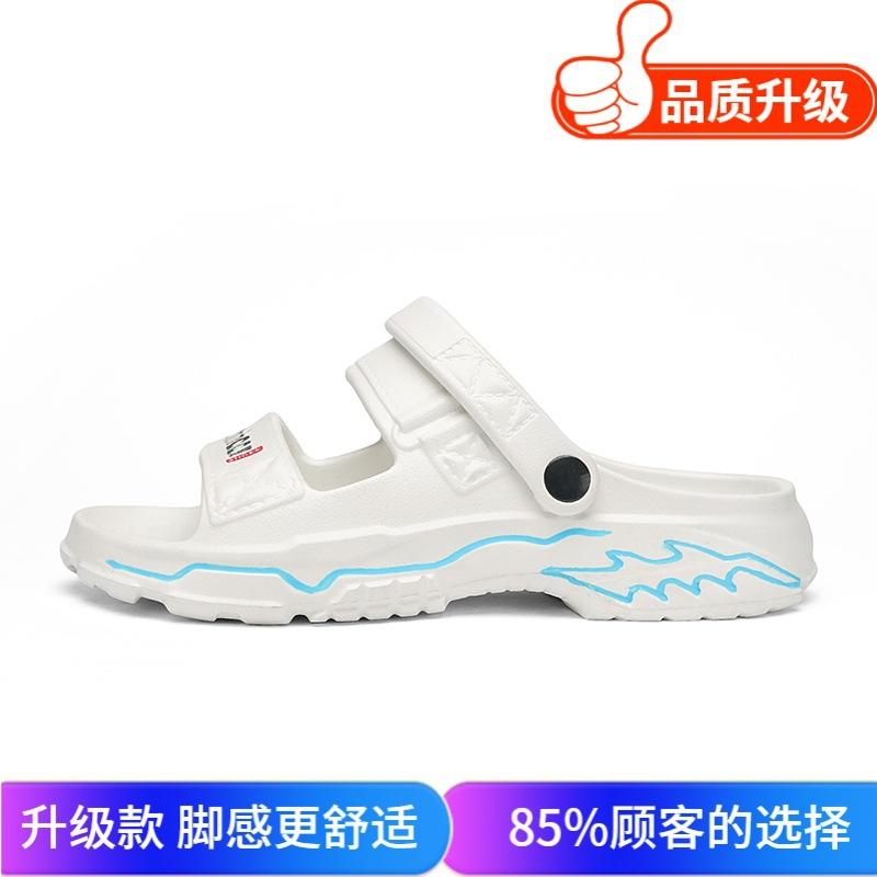 2025 été nouvelles sandales à la mode et polyvalentes personnalité plateforme deux façons de porter pantoufles à enfiler d'extérieur chaussures de plage antidérapantes