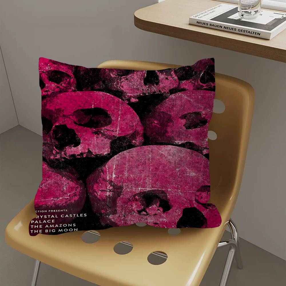 Band C-Crystal Castles Pillow Gift Home Office Decoration Bedroom Sofa Car Cushion Cover Case 45x45
