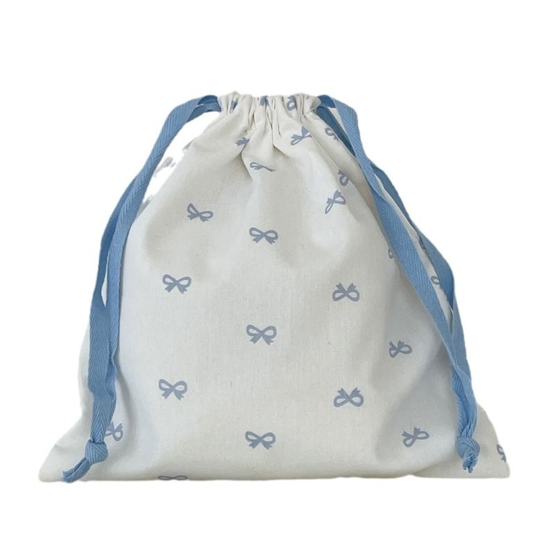 Multifunctional Drawstring Bag Cosmetic Bag Bows Makeup Bag Portable Storage Pouch Gift Pouch Small Storage Bag