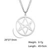 Vintage Thelema Unicursal Hexagramm Symbol Anhänger Halskette Edelstahl Emblem Amulett Talisman Crowley Zeichen Schmuck
