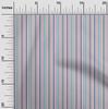 oneOone Cotton Flex Fabric Multicolor Stripe Print Fabric BTY 40 Inch Wide
